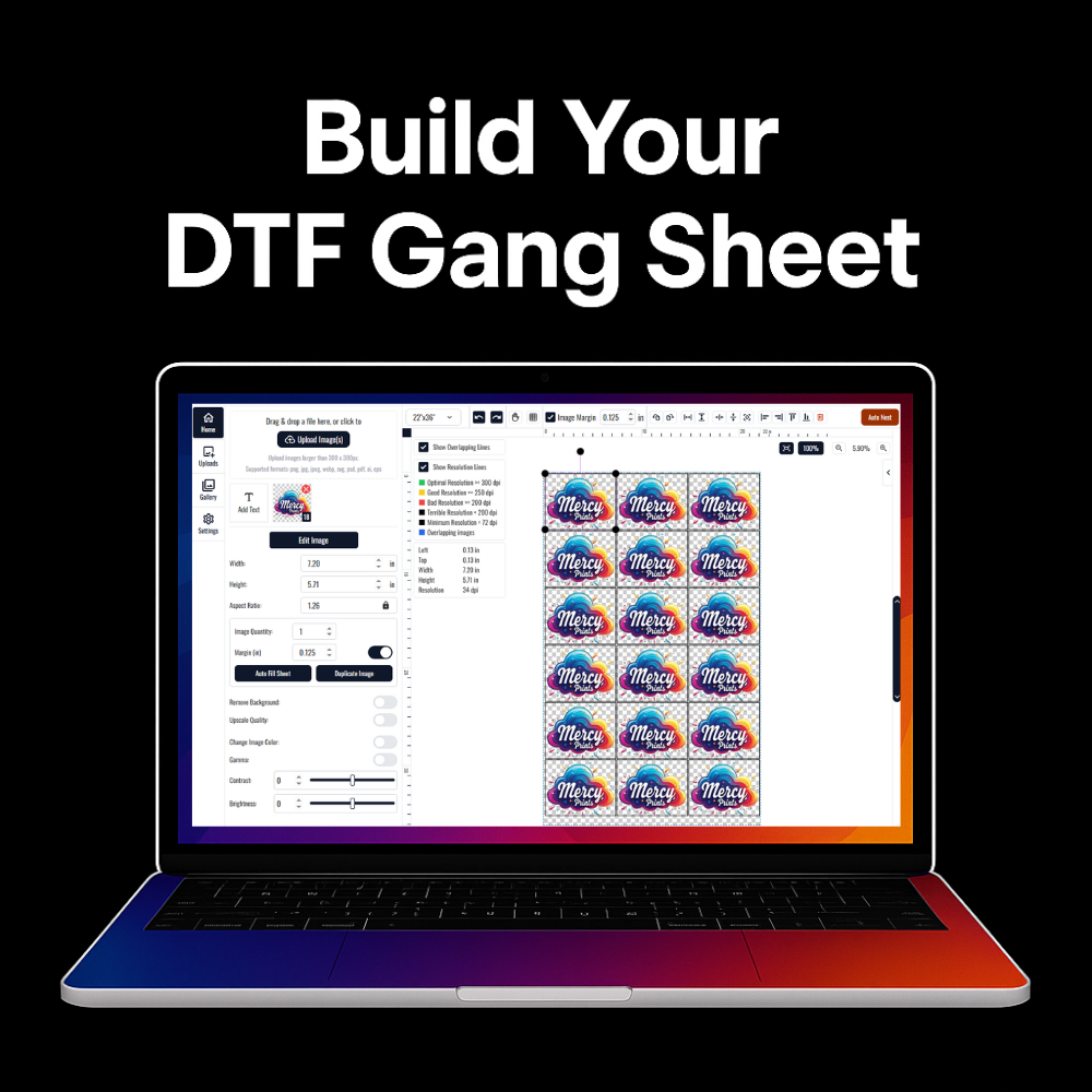 Build Your DTF Gang Sheet