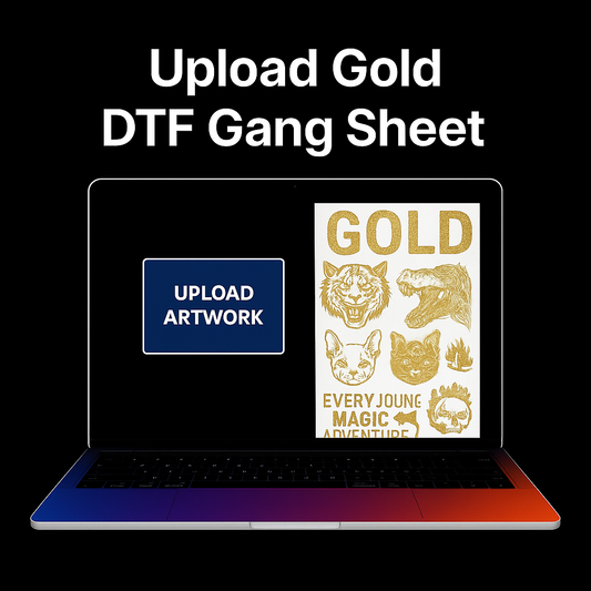 Upload Gold DTF Gang Sheet