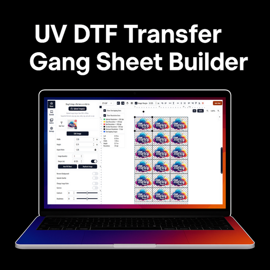 UV DTF Transfer Gang Sheet Builder